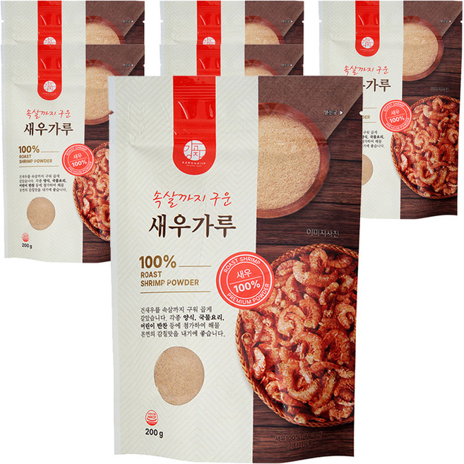강고집 속살까지 구운 새우가루, 200g, 6개