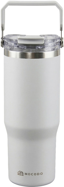 MOCODO 伴佳家 陶瓷雙飲提提杯, 海霧灰, 900ml, 1個