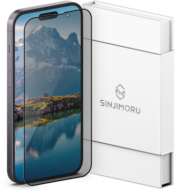 신지모루 더블 코팅 9H 풀커버 프라이버시 사생활보호 강화유리 휴대폰 액정보호필름, 1개