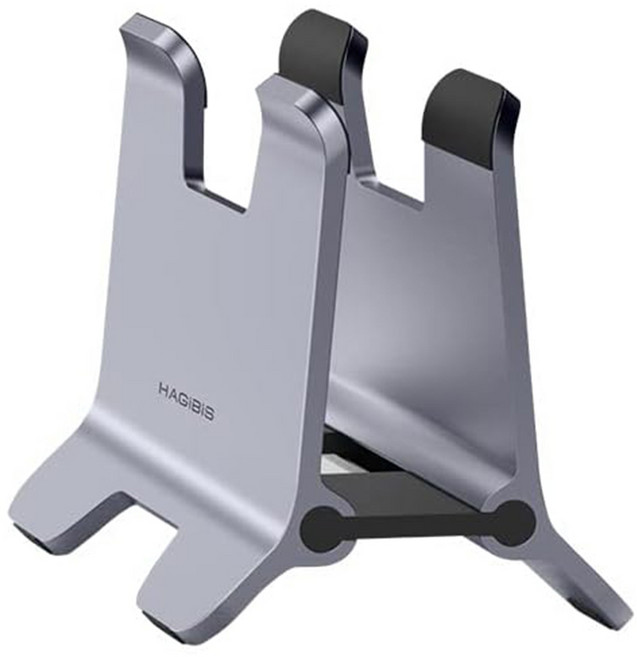 HAGiBiS 海備思 筆記型電腦/平板 立式收納/散熱鋁合金支架 1個, 灰色, ZLS01
