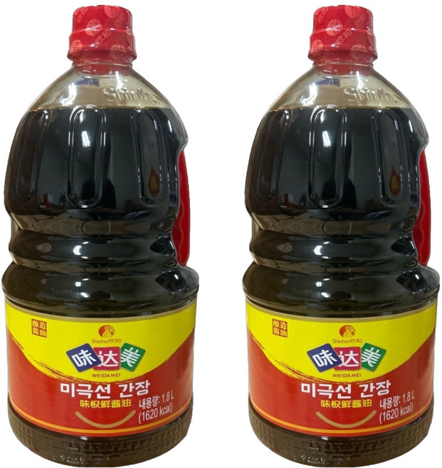 미달미 신호 위다미 미극선 양조간장, 2개, 1.8L