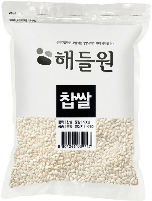해들원 국내산 찹쌀, 500g, 1개