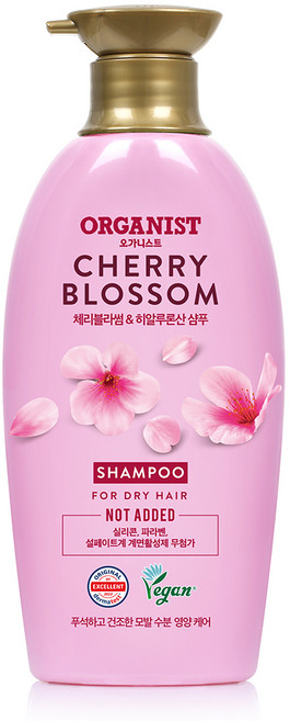 오가니스트 내추럴 체리블라썸 샴푸, 500ml, 1개