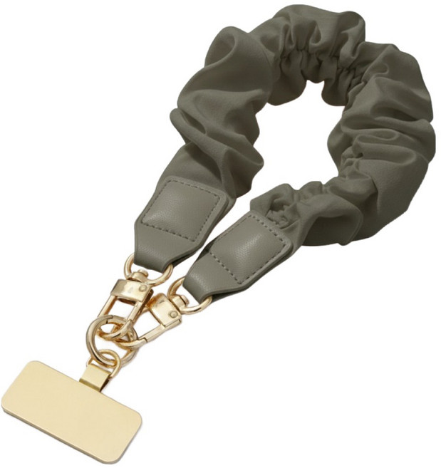 아이작큐브 스마트폰 손목 스트랩 프릴, 05 그레이카키, 1개