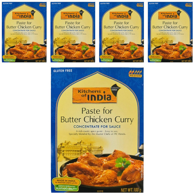 키친오브인디아 버터 치킨 커리 페이스트, 100g, 5개