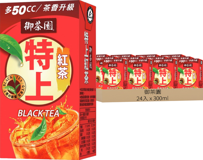 御茶園 特上紅茶, 300ml, 24入