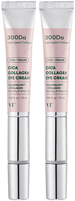 브이티코스메틱 시카 콜라겐 초미세진동 아이크림, 15ml, 2개