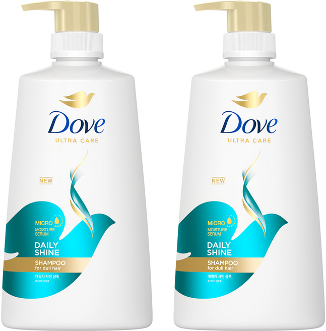 도브 데일리 샤인 샴푸, 680ml, 2개
