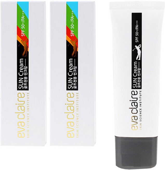 에바끌레르 내추럴 골프전용 선크림 SFP50+ PA+++, 50ml, 2개