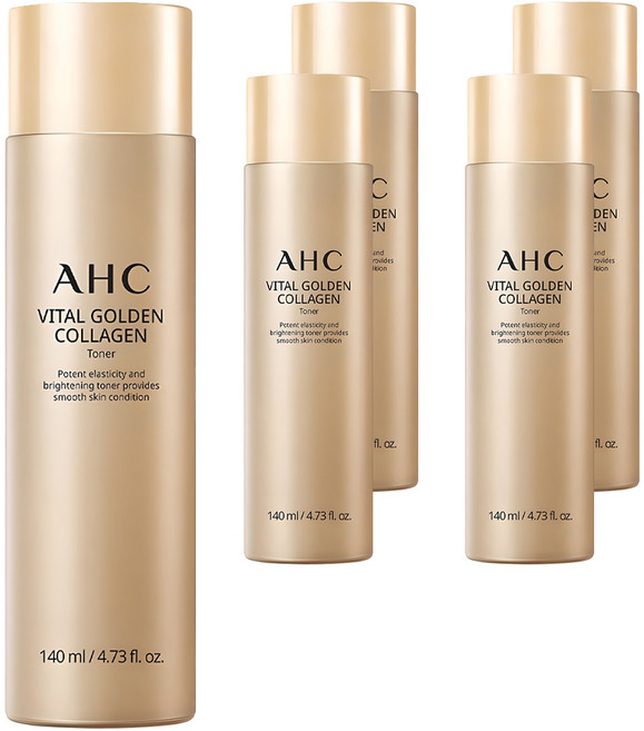 AHC 活力黃金膠原蛋白化妝水, 140ml, 5個