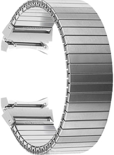 하마테 스마트워치 호환 경량 메탈 스트레치 루프 스트랩 L, 실버, 1개