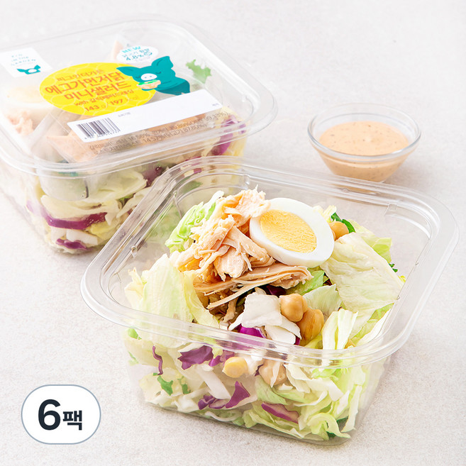 피그인더가든 에그가먼저닭 미니샐러드, 143g, 6팩