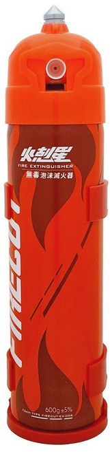 Kinyo 火剋星泡沫滅火器 車用, 紅色, 600g, 500ml, 1個