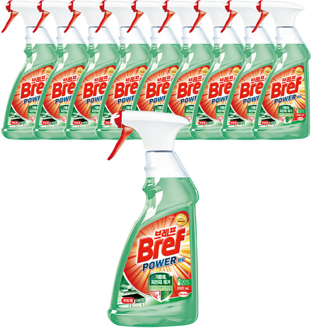 브레프 파워 주방용 세정제, 500ml, 10개