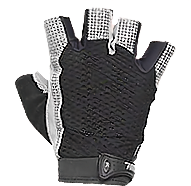 AOLIKES 奧力克斯 110加墊重訓手套 適合掌圍 20~21.5cm 健身手套, 黑色 + 灰色, 1雙