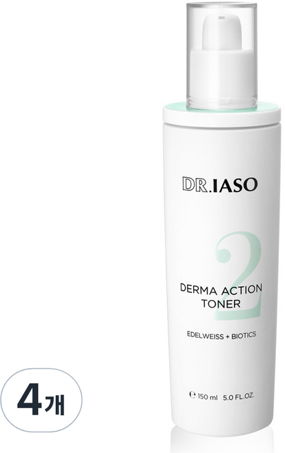 이아소 더마 액션 토너, 4개, 150ml