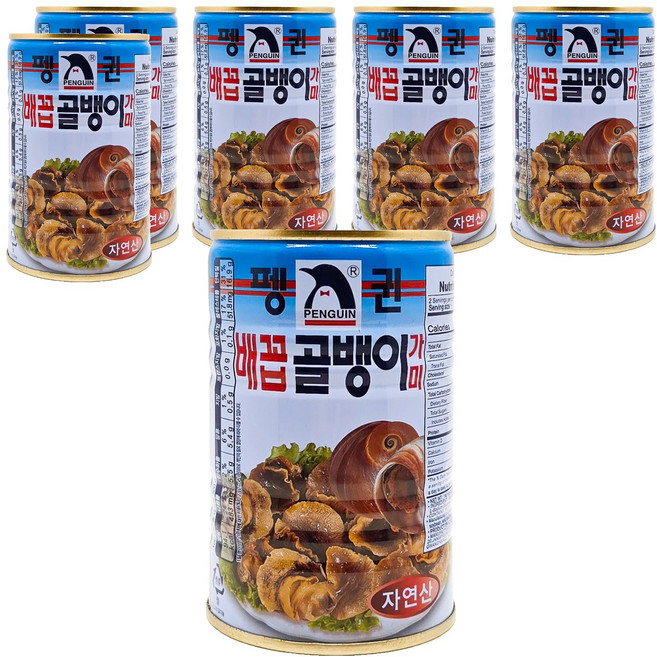 펭귄 배꼽골뱅이, 6개, 400g