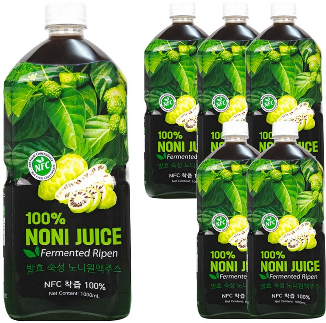 파모빗 발효 숙성 노니원액주스, 6개, 1L