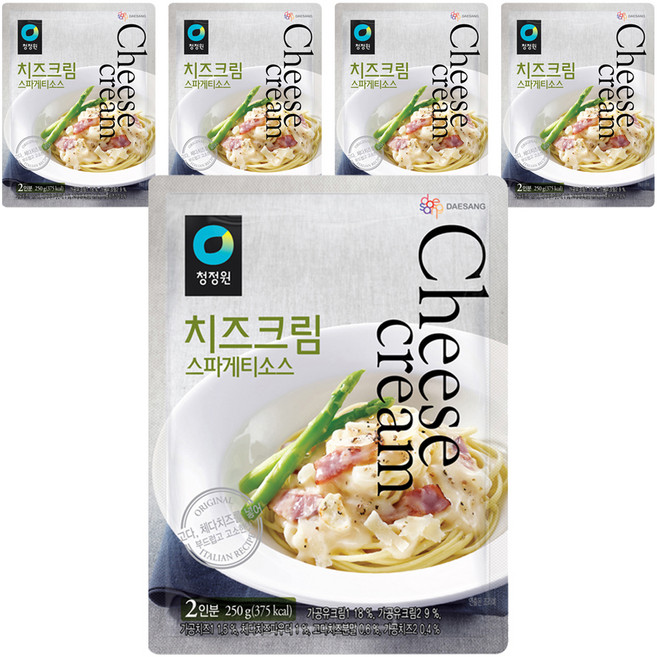 清淨園 起司奶油義大利麵醬, 250g, 5個