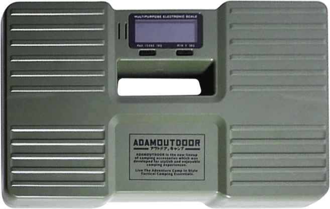 ADAMOUTDOOR 迷你隨攜體重計 240 x 150 x 27mm 450g, ADPS-M100, 綠色, 1個