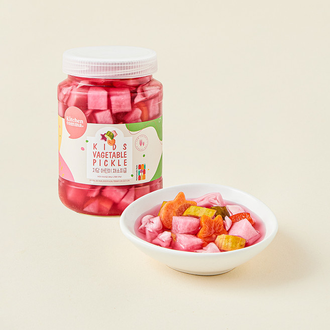키친콤마 저당 어린이채소피클, 380g, 1개