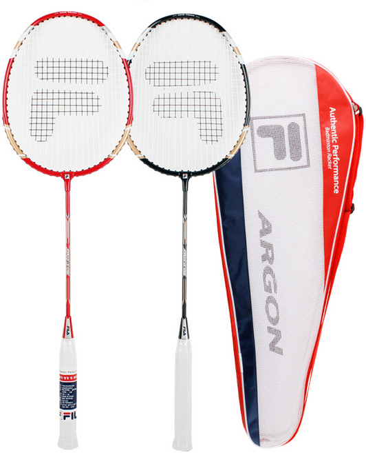 휠라 아르곤 배드민턴 라켓 2p + 케이스 랜덤 발송 세트 M4EQY505X, 1세트
