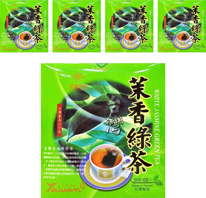 永發茗茶 茉香綠茶, 2g, 100入, 5盒
