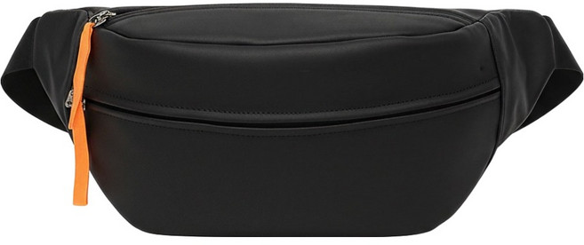 미니멀랩 캐주얼 생활방수 스포츠 힙색, 블랙, 1개