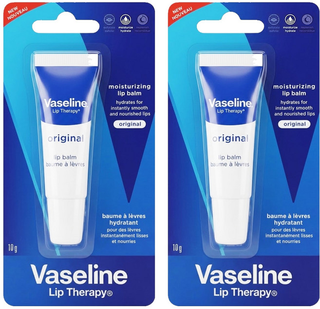 Vaseline 凡士林 護唇膏, 2條, 10g