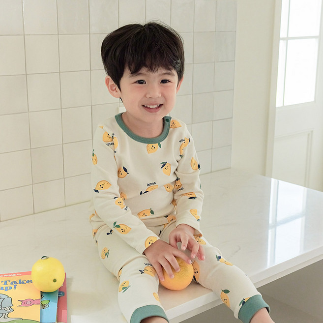 AGABANG&COMPANY dear baby 嬰幼兒用 阿卡邦 Edition Dear Remong 彈性貼身家居服上下套裝 57R057602