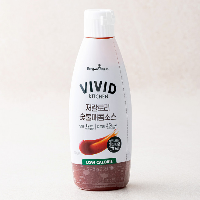 비비드키친 저칼로리 숯불매콤 소스, 290g, 1개