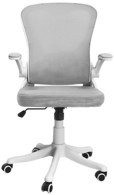 AOTTO 創意傢俱 繽紛可愛心型可升降透氣辦公椅 LC-520 62 x 28 x 59cm, 質感灰