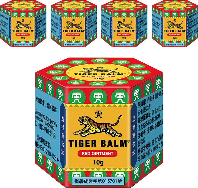 TIGER BALM 虎標 萬金油 紅, 5罐