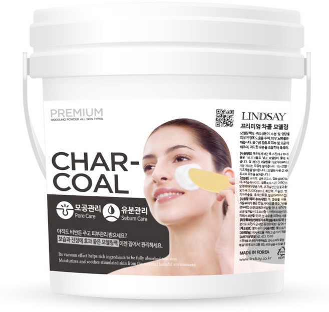 린제이 프리미엄 차콜 모델링팩 820g, 1개입, 1개
