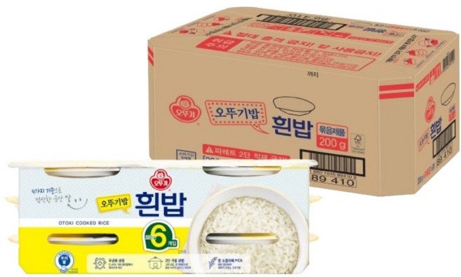 오뚜기 흰밥, 200g, 36개