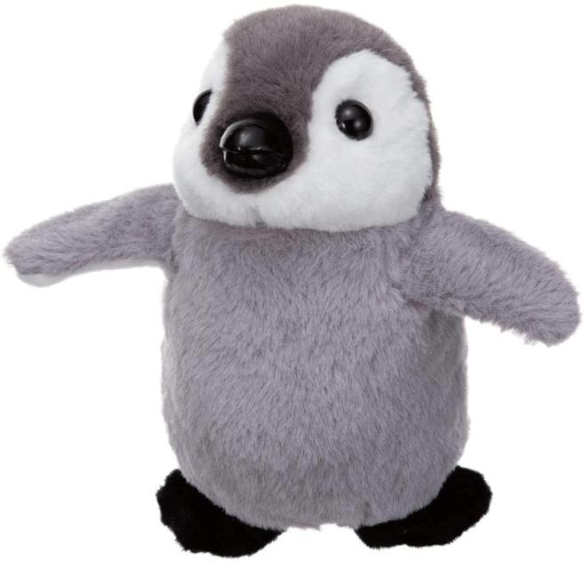 IWAYA 大甜甜 電池動力玩具, 搖擺企鵝 灰色, 1個, 21cm