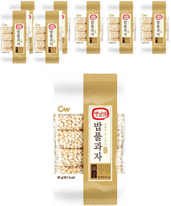 청우식품 옛날애 밥풀과자, 90g, 8개