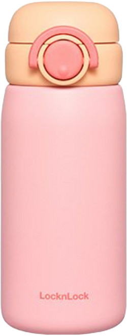 락앤락 스쿨핏 스위치캡 텀블러 LHC3384, 핑크(LHC3384PIK), 380ml, 1개