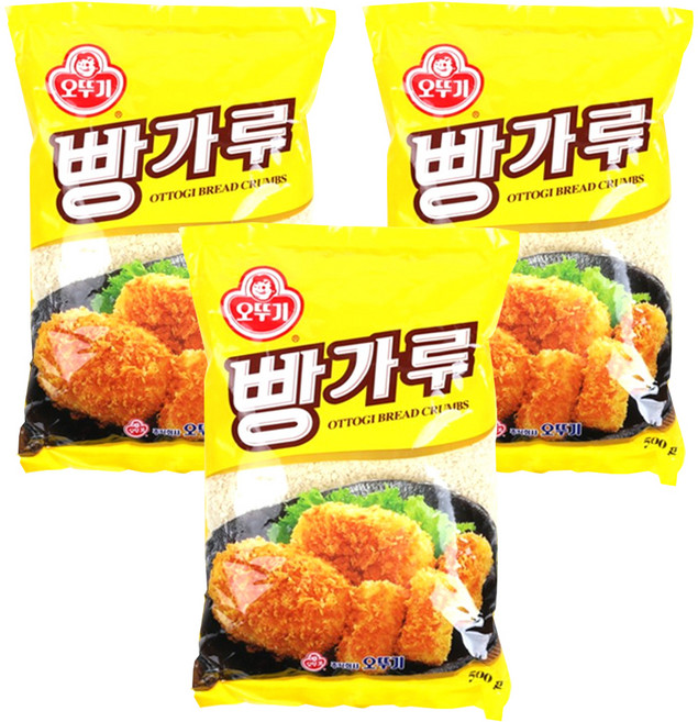 오뚜기 빵가루, 500g, 3개