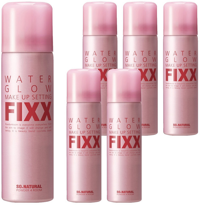 쏘내추럴 워터 글로우 메이크업 세팅 픽서, 75ml, 6개