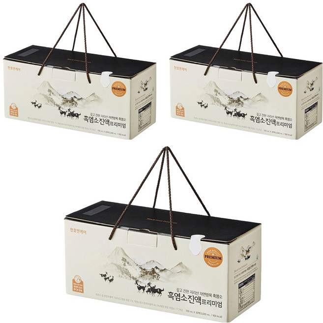 천호엔케어 흑염소진액 프리미엄 30p, 3L, 3개