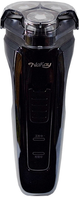 Kinyo NaKay 三刀頭水洗充電式刮鬍刀, NS-603, 藍色 + 黑色