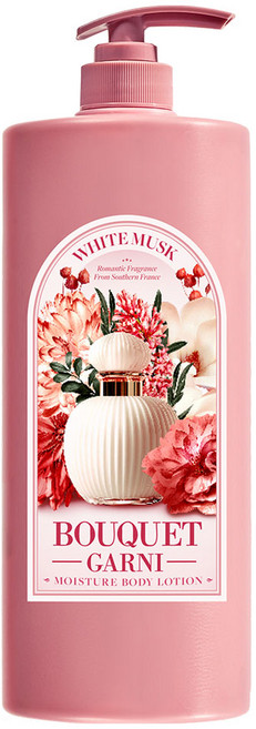 부케가르니 모이스처 바디로션 화이트머스크 향, 1.5L, 1개