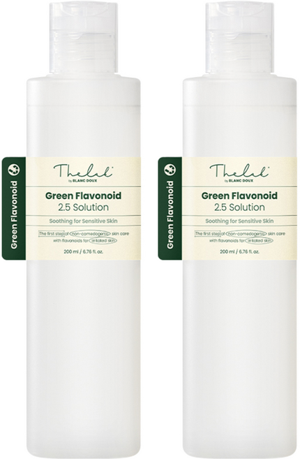 [비건뷰티] 더랩바이블랑두 그린 플라보노이드 2.5 솔루션 토너, 200ml, 2개