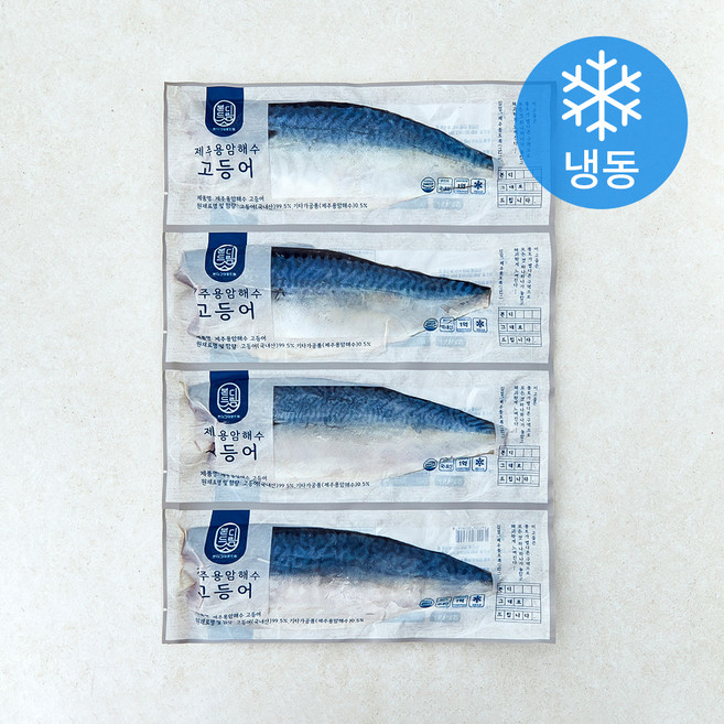 본디드림 제주산 용암해수 고등어살 중 (냉동), 4개, 120g