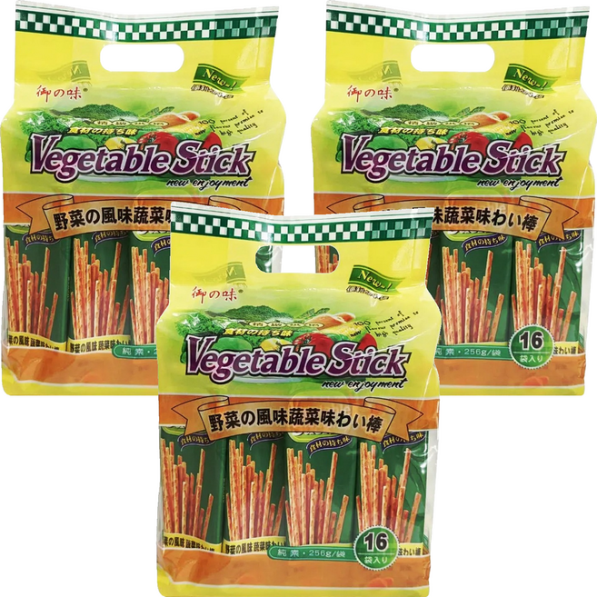 御之味 蔬菜棒棒餅 16包, 256g, 3袋