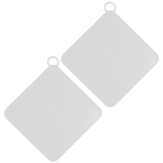 요고모지 주방 화장실 냄새차단 실리콘 배수구 덮개 2p, 화이트