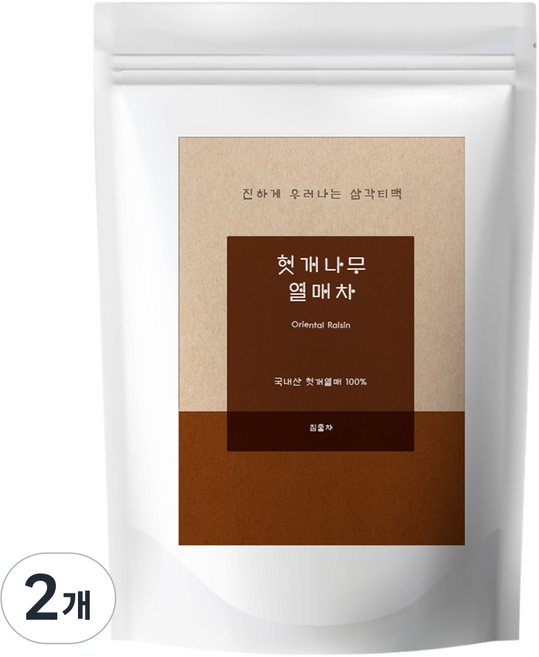 유리아 국내산 헛개나무열매 삼각티백, 2개, 30개입, 1.2g