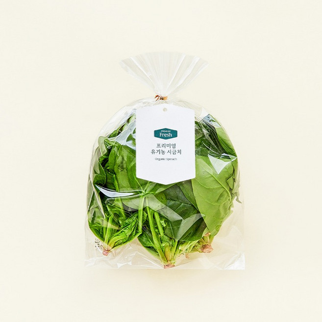 프리미엄 유기농 시금치, 1개, 200g
