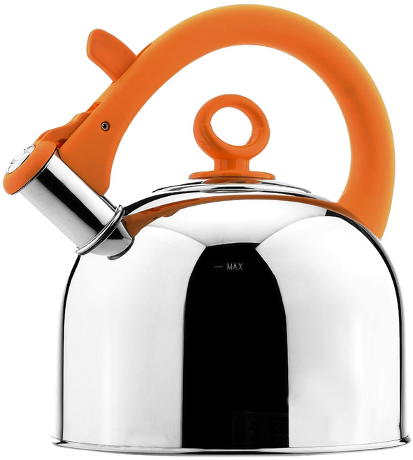 ZEBRA THAILAND Image形象粉彩笛音壺 時尚彩色設計 安全舒適尼龍手柄, 橘色, 3.5L, 1個